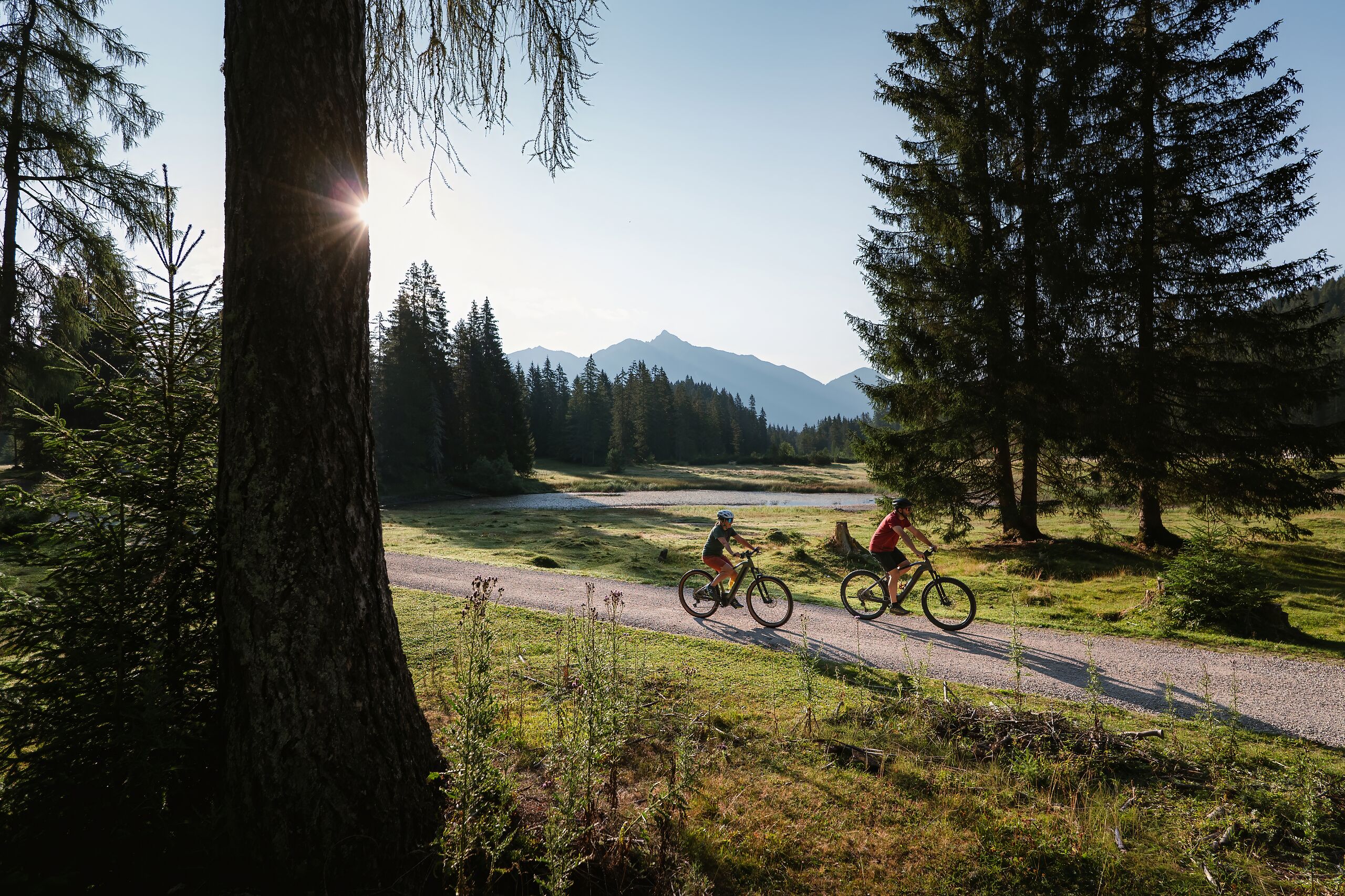 Mountainbiken im Wildmoos bei Seefeld